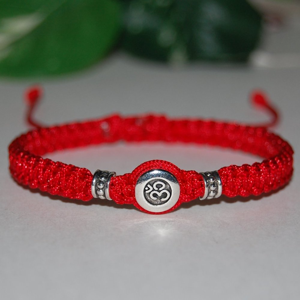 Om Bracelet,Yoga Bracelet,Om Yoga Bracelet,Meditation,Drawstring Bracelet